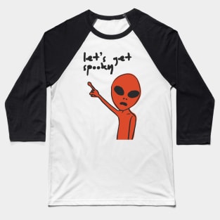 Ghostly Whispers: Let's Get Spooky Baseball T-Shirt